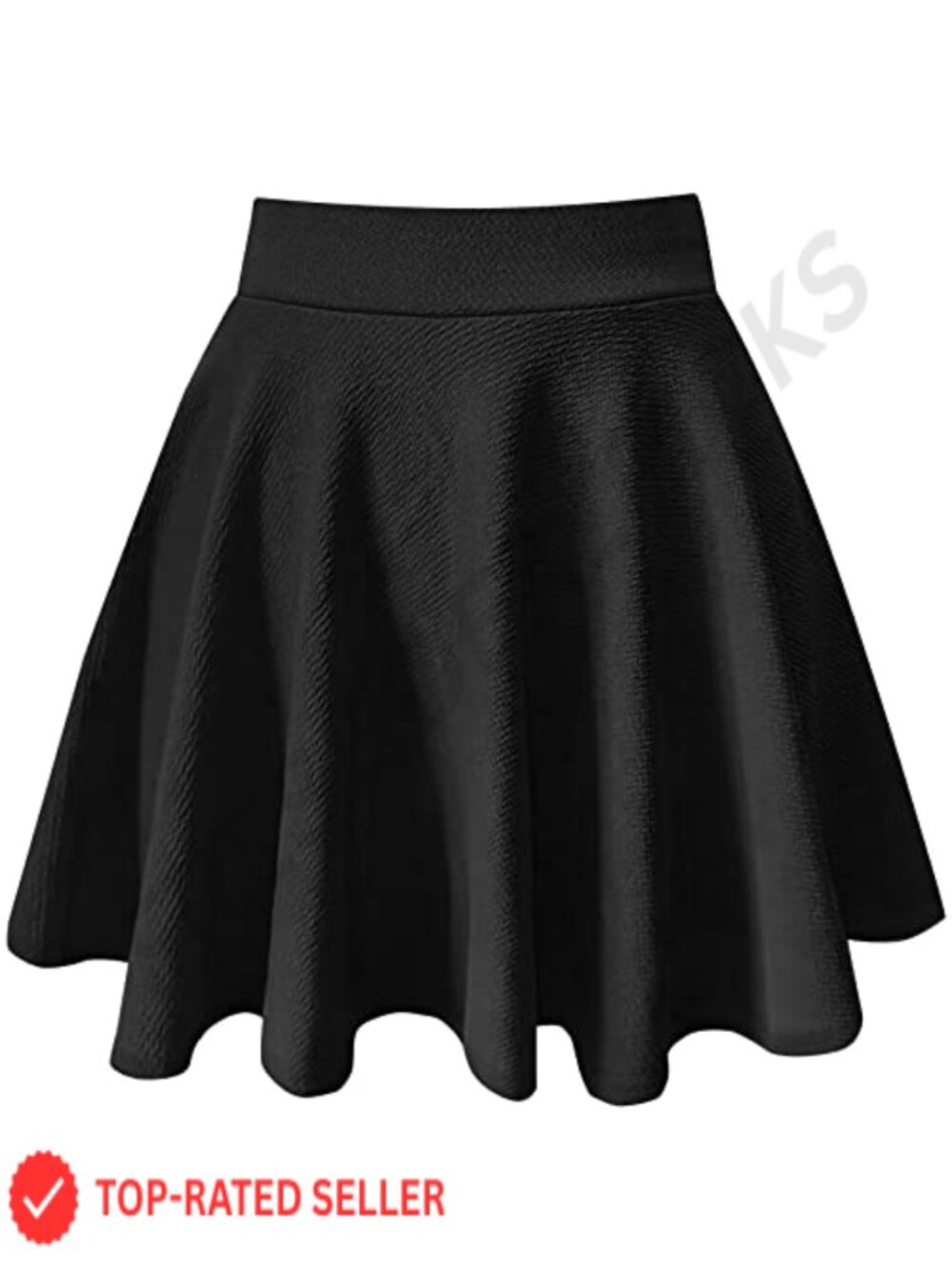 A-Line Mini Skater Skirt Stretchy Casual